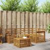 vidaXL Buiten bankenset 5 pcs Naturel Massief Acaciahout