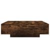 vidaXL Salontafel 100x100x31 cm bewerkt hout gerookt eikenkleurig