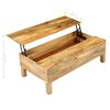 vidaXL Salontafel 110x55x35 cm massief mangohout