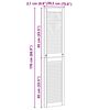 vidaXL Kastdeur Naturel 170 x 2,1 x 39,5 cm Massief grenenhout