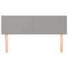 vidaXL Hoofdborden 144x5x78/88 cm stof lichtgrijs