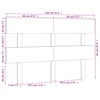 vidaXL Hoofdbord 138x3x81 cm massief grenenhout zwart