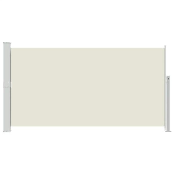 vidaXL Tuinscherm uittrekbaar 170x300 cm cr&egrave;me