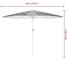 vidaXL Parasol met stalen paal 268x268x226 cm groen