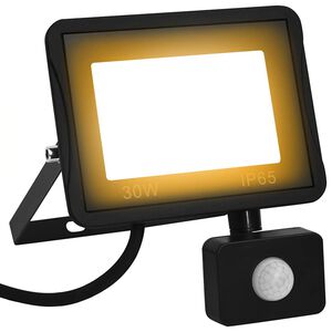 vidaXL Spotlight met sensor LED 30 W warmwit