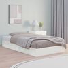 vidaXL Bedframe massief hout wit 120x190 cm