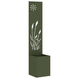vidaXL Tuin Privacy Screen Fretwerk Olijfgroen 32 x 32 x 150 cm