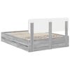 vidaXL Bedframe met lade Grijze Sonoma 160 x 200 cm Geconstrueerd hout