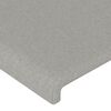 vidaXL Boxspring met matras stof lichtgrijs 140x190 cm