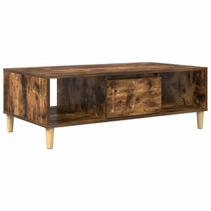 vidaXL Salontafel Gerookt eiken 102 x 55 x 35 cm Bewerkt hout