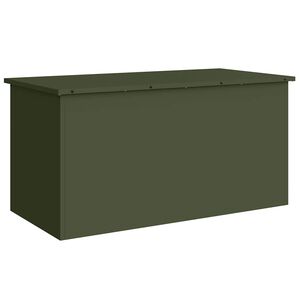 vidaXL Buitenopslagdoos Olijf Groen 100 x 50,5 x 50 cm Staal