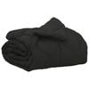vidaXL Vol jaar dekbed Zwart 135 x 200 cm Microfiber