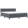 vidaXL Boxspringbed met matras Donkergrijs 180 x 200 cm Fluweel