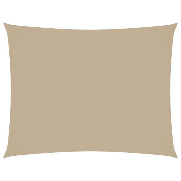 vidaXL Zonnescherm rechthoekig 3x6 m oxford stof beige