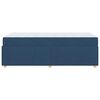 vidaXL Bedframe met matras Blauw 100 x 200 cm Stof