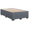 vidaXL Boxspring met matras fluweel donkergrijs 120x200 cm