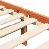 vidaXL Bedframe Wasbruin 205,5 x 185,5 x 100 cm Massief Vurenhout