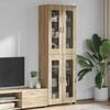vidaXL Hoge kast FLORIN Sonoma Eiken 60 x 35 x 182 cm Bewerkt hout