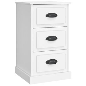 vidaXL Nachtkastje 39x39x67 cm bewerkt hout wit