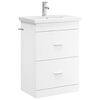 vidaXL Badkamermeubelset Wit 61 x 40 x 84,5 cm Bewerkt hout