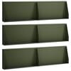 vidaXL Keerwand 6 st 80 x 12 x 40 cm Staal Olijfgroen