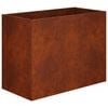 vidaXL Plantenbak Roestkleurig 80 x 40 x 60 cm weervast staal