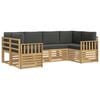 vidaXL Buiten bankenset 5 st Wit en Anthraciet Polyester