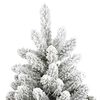 vidaXL Kunstkerstboom met 300 LED Groen en Wit 300 cm PVC en Metaal