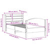 vidaXL Bedframe zonder matras massief grenenhout wit 90x200 cm