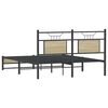 vidaXL Bedframe zonder matras hout sonoma eikenkleurig 137x190 cm