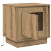 vidaXL Nachtkastje Artisan Eiken 44 x 34,5 x 45 cm Bewerkt hout