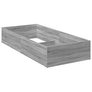 vidaXL Bedombouw voor verstelbare bedbodem Grijs Sonoma 70 x 200 cm