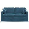vidaXL Bank Blauw 158 x 78 x 80 cm Fluweel