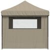 vidaXL Partytent Taupe 279 x 410 x 315 cm Oxford Stof