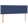 vidaXL Boxspring met matras stof blauw 140x190 cm