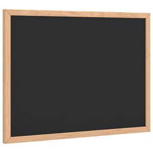 vidaXL Krijtbord met massief grenenhouten frame 40x30 cm zwart