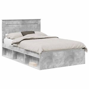 vidaXL Bedframe Concerte Grijs 135 x 190 cm Massief grenenhout