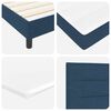 vidaXL Boxspringbed met hoofdeinde Blauw 200 x 200 cm Stof