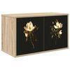 vidaXL Wandgemonteerd tv-meubel BREMEN 69 x 33 x 40 cm Sonoma Eiken