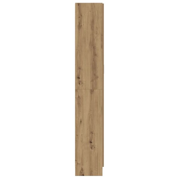 vidaXL Hoge kast 82,5x30,5x185 cm bewerkt hout artisanaal eikenkleur