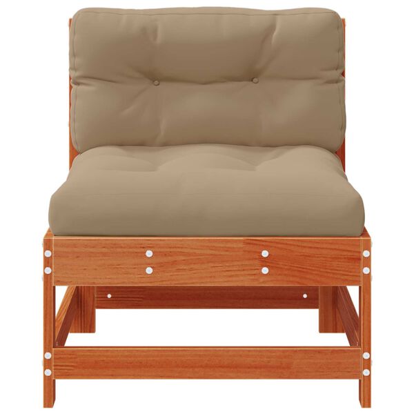 vidaXL Tuin Midden Sofa Massief grenenhout Wasbruin