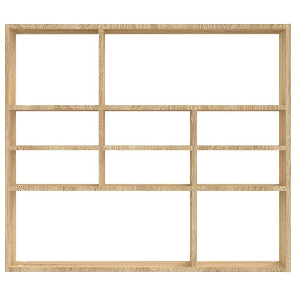 vidaXL Wandschap 90x16x78 cm bewerkt hout sonoma eikenkleurig
