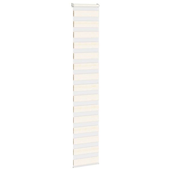 vidaXL Zebra rolgordijn 45x200 cm stofbreedte 40,9 cm marmerbeige