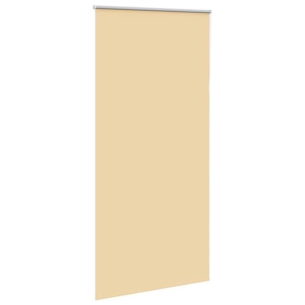 vidaXL Rolgordijn verduisterend 115x230 cm stofbreedte 110,7 cm beige