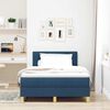 vidaXL Boxspringbed met matras met hoofdeinde Blauw 120 x 190 cm Stof