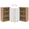 vidaXL Badkamer Kast Wandgemonteerd Artisan Eiken 39 x 23,5 x 65 cm