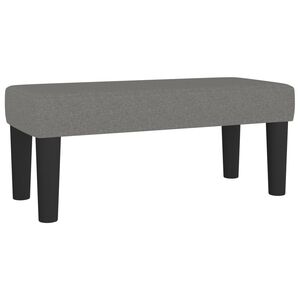 vidaXL Bankje 70x30x30 cm stof donkergrijs