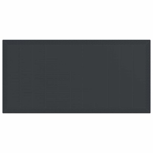 vidaXL Tuin Eetset 9 pcs Antraciet Polypropyleen