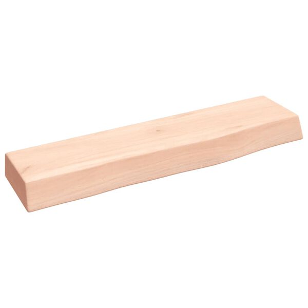 vidaXL Wandschap 40x10x4 cm onbehandeld massief eikenhout