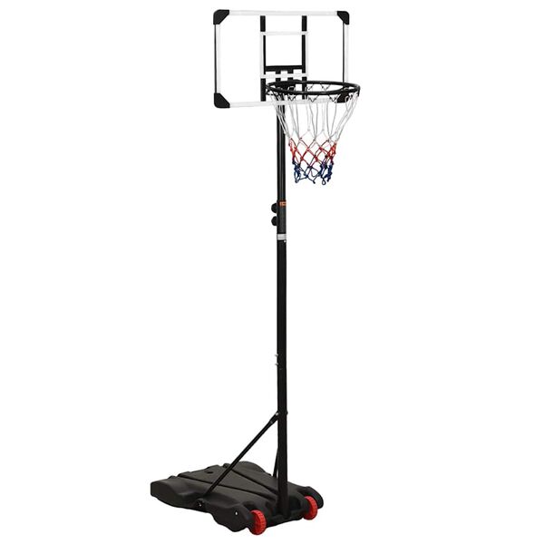 vidaXL Basketbalstandaard 216-250 cm polycarbonaat transparant